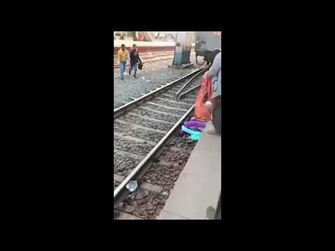 Viral Video| Woman and her childrens miraculous survival after train passes over them