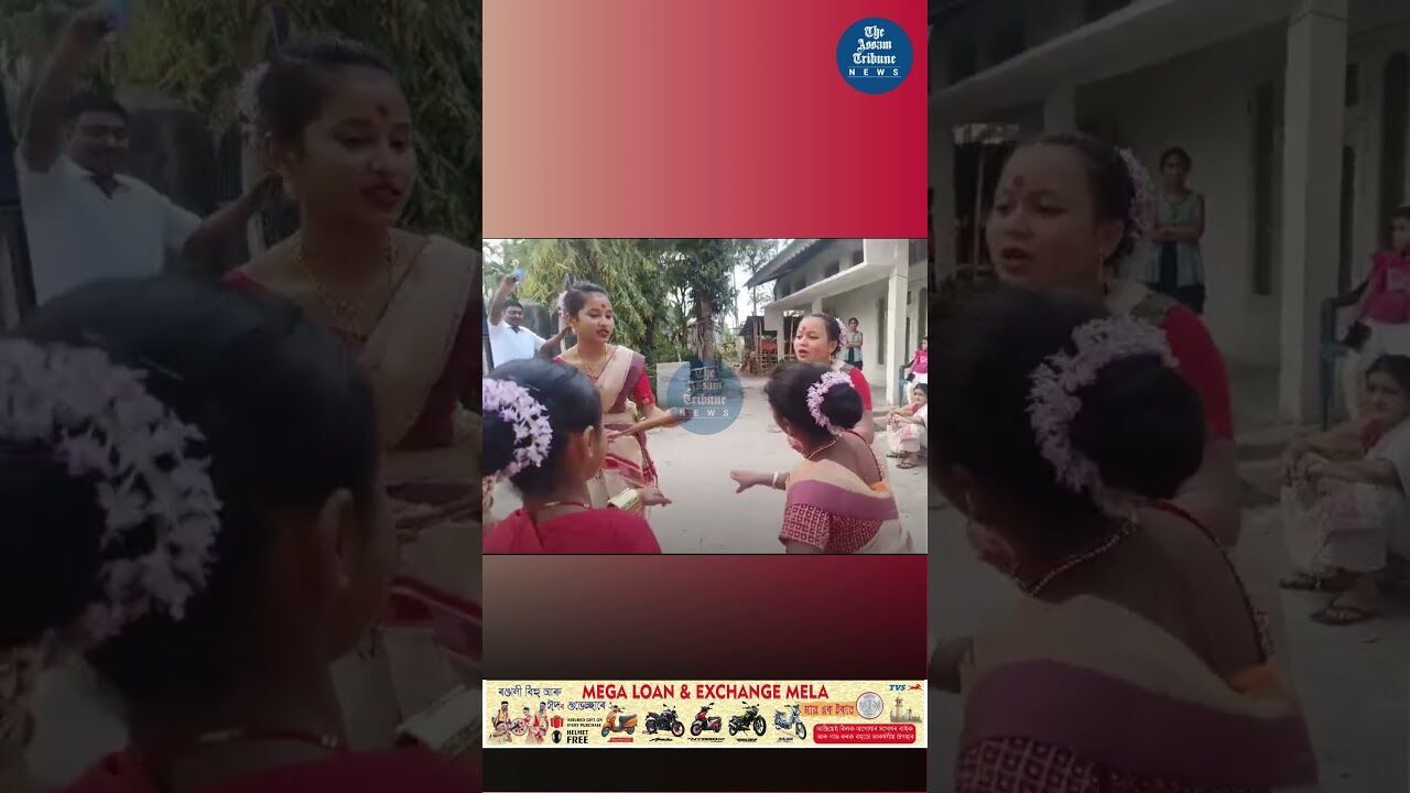 Young girls captivate hearts with husori in Biswanath