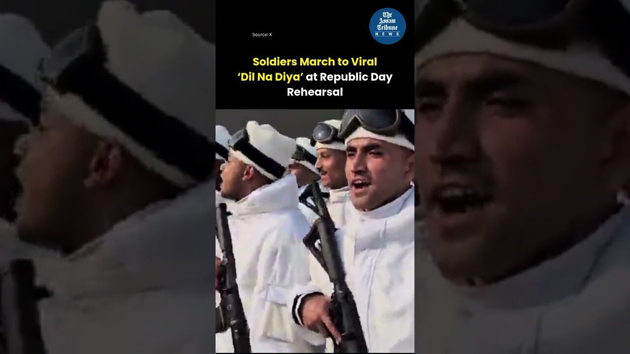 Soldiers March to Viral ‘Dil Na Diya’ at Republic Day Rehearsal