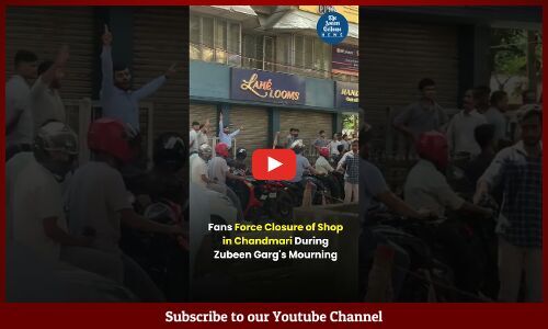 Fans Force Closure of Shop in Chandmari During Zubeen Gargs Mourning