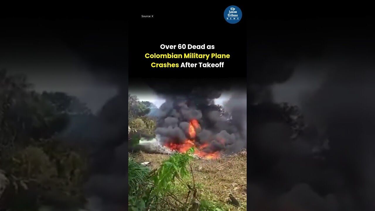Over 60 Dead as Colombian Military Plane Crashes After Takeoff