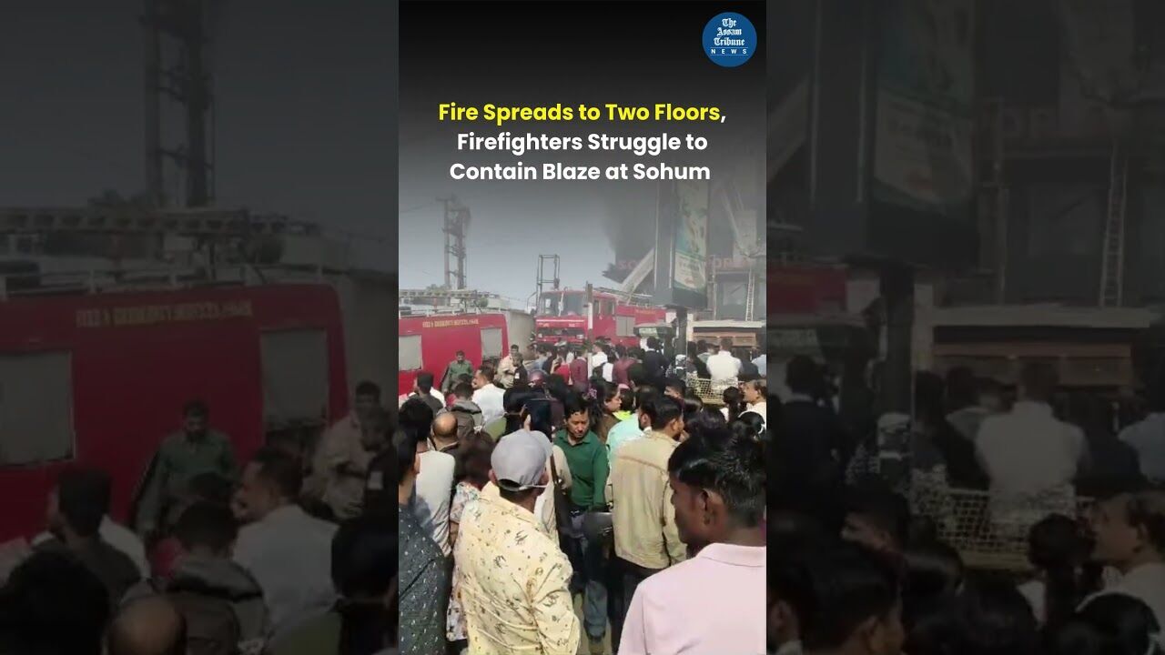 Firefighters Continue to Work for Over 10 Hours to Tackle Fire at Guwahati Mall