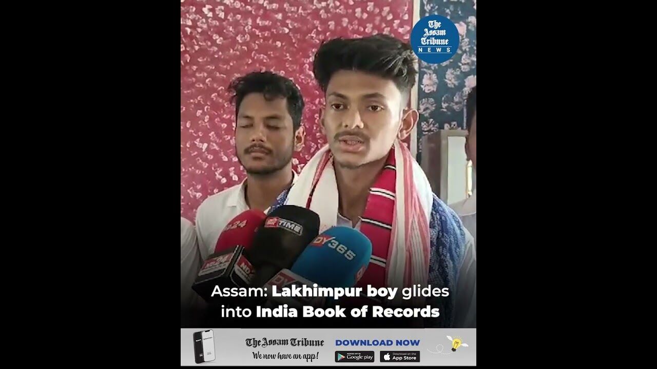 Assam: Lakhimpur boy glides into India Book of Records