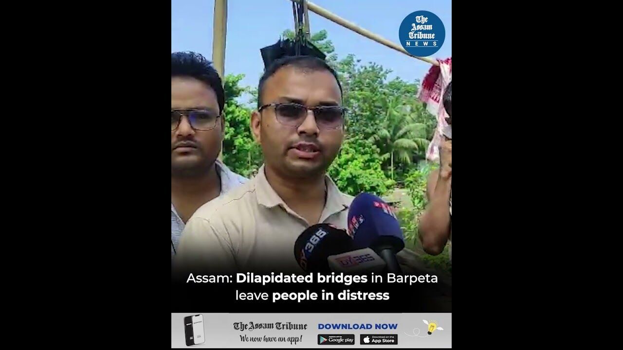 Assam: Dilapidated bridges in Barpeta leave people in distress