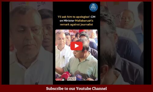 ‘I’ll ask him to apologise’, says Assam CM over Jayanta Mallabaruahs remark against journalist