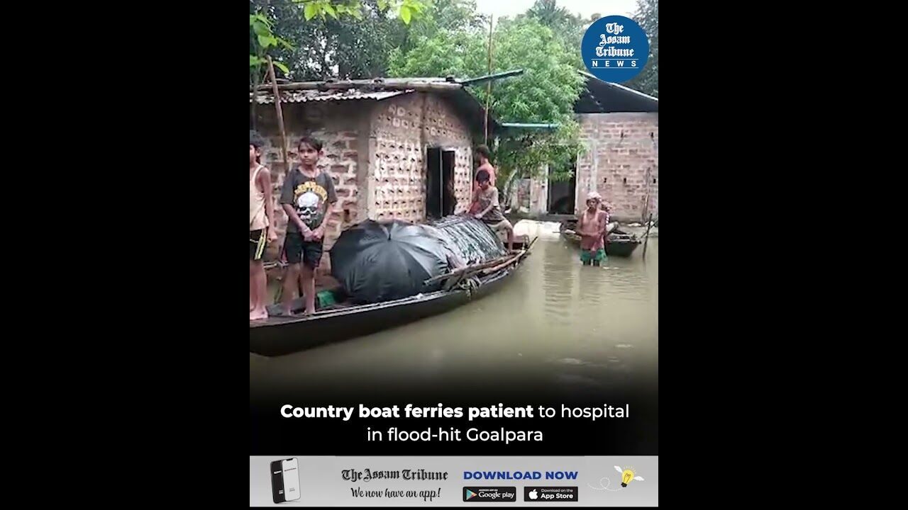 Country boat ferries patient to hospital in flood-hit Goalpara
