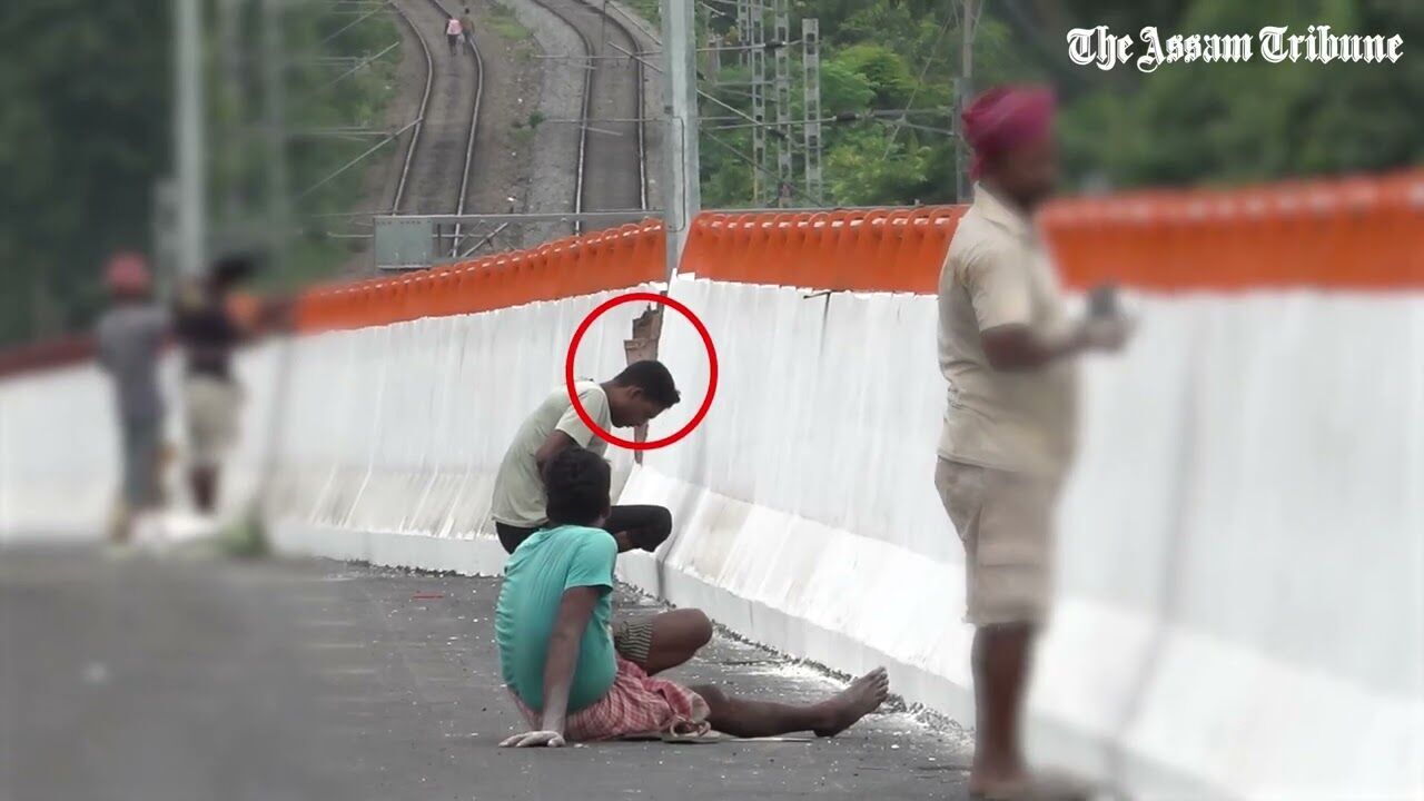 Maligaon flyover drenched in filth ahead of inauguration