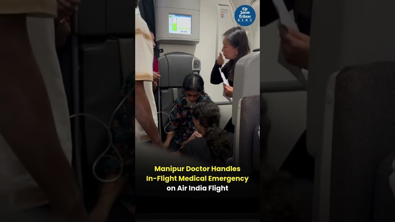 Manipur Doctor Handles In Flight Medical Emergency on Air India Flight