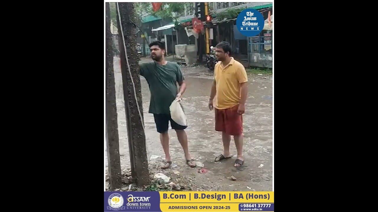 A Gesture of Respect: Dhubri youth clears abandoned saffron flags post Ram Navami