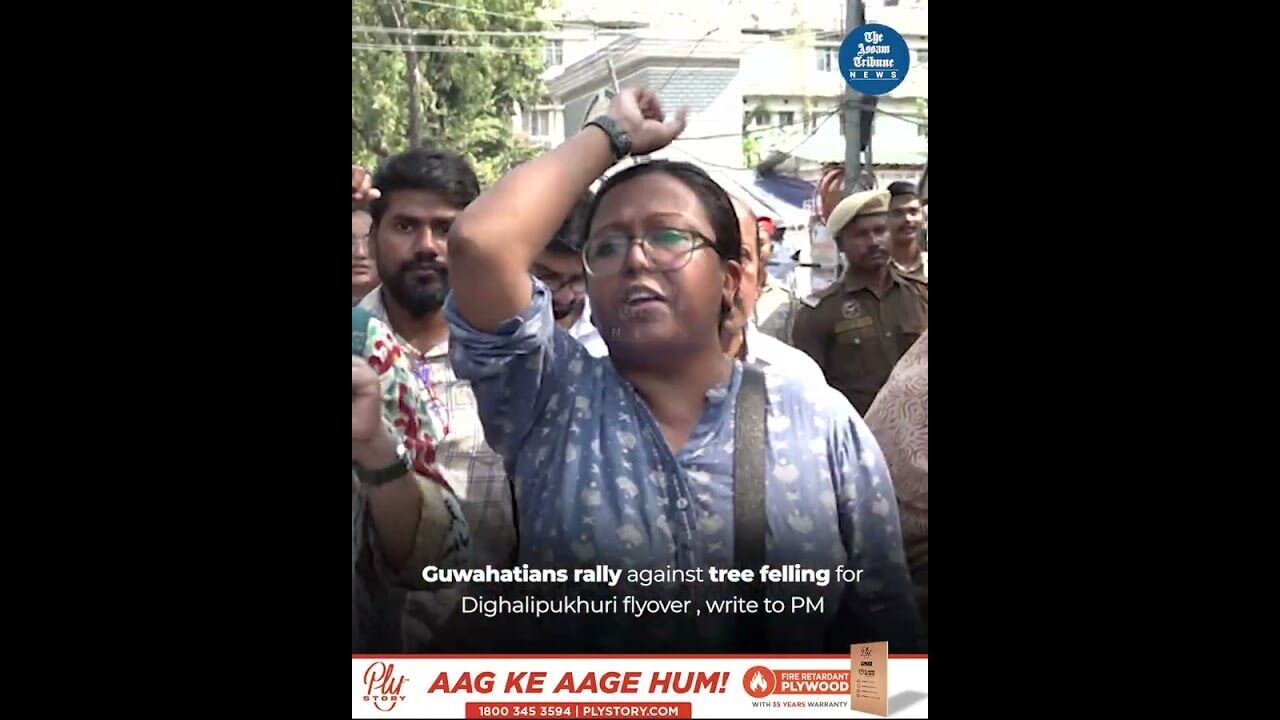 Over 300 protesters, united under the banner of “Concerned Citizens of Guwahati" #news #protest