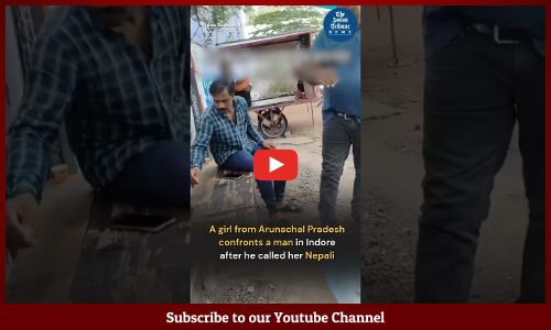 Girl from Arunachal Pradesh confronts a man in Indore after he called her Nepali