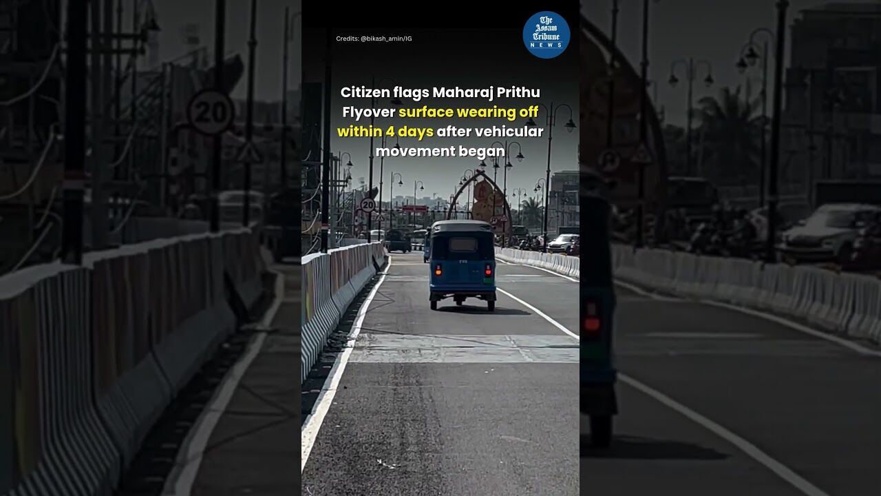 Maharaj Prithu Flyover surface wear off within 4 days after vehicular movement began