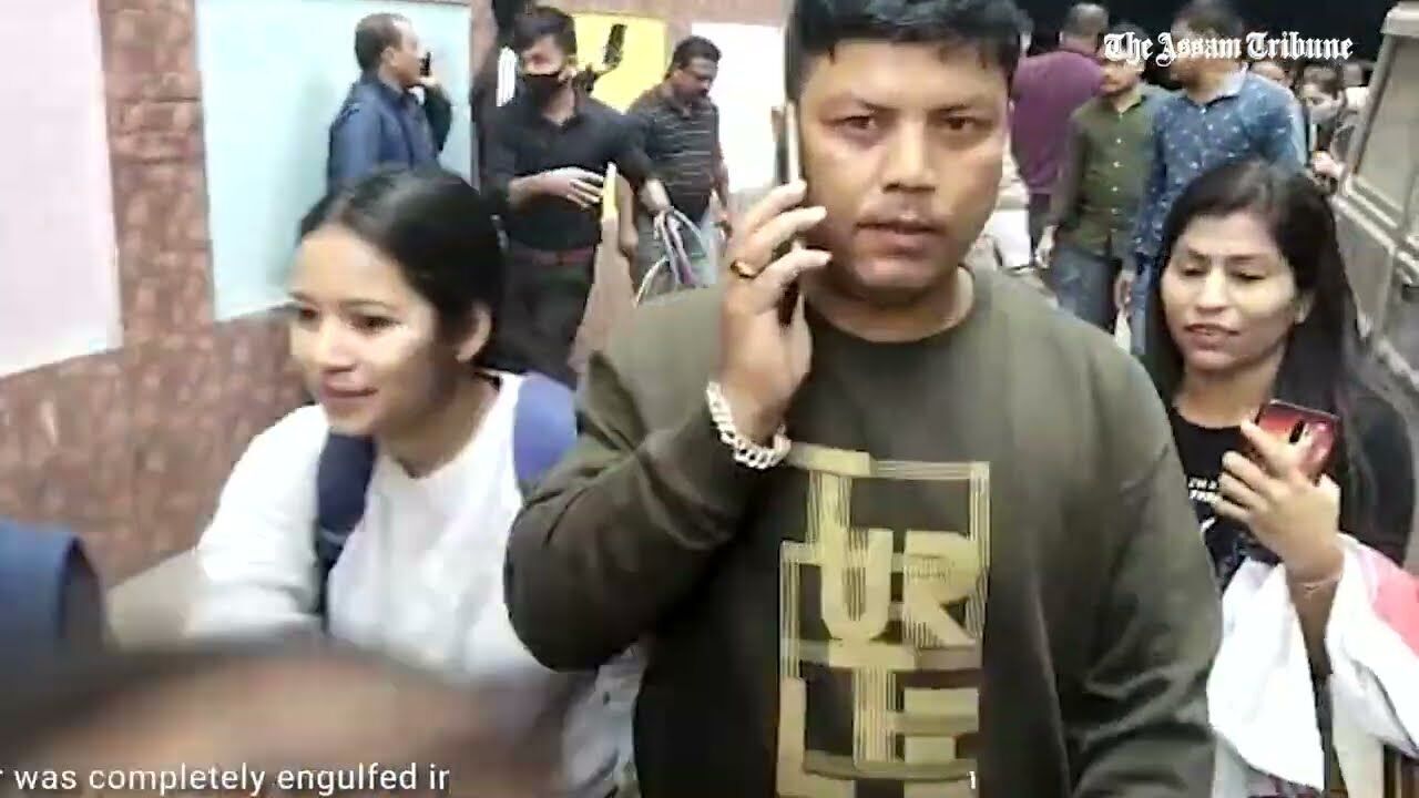 Guwahati: Fire breaks out at parking area in GS Road