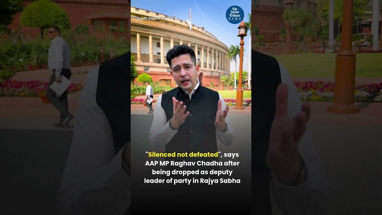 Raghav Chadha reacts after removal as AAP’s Rajya Sabha Deputy Leader