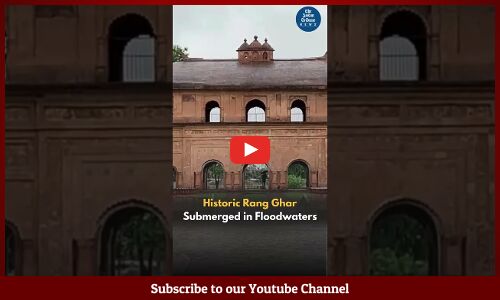 Assams Historic Rang Ghar Submerged in Floodwaters