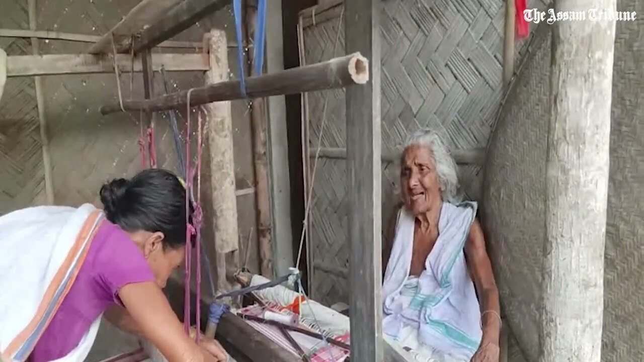104-year-old weaver from Baihata Chariali spins 25 Gamusas ahead of Rongali Bihu