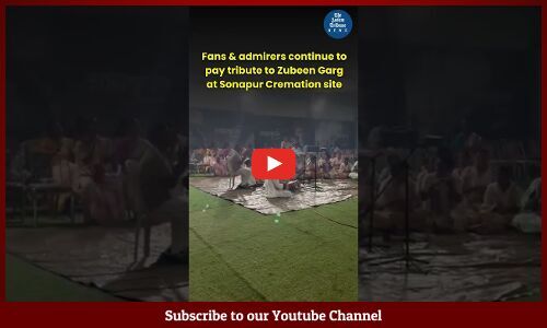 Fans & admirers continue to pay tribute to Zubeen Garg at Sonapur Cremation site
