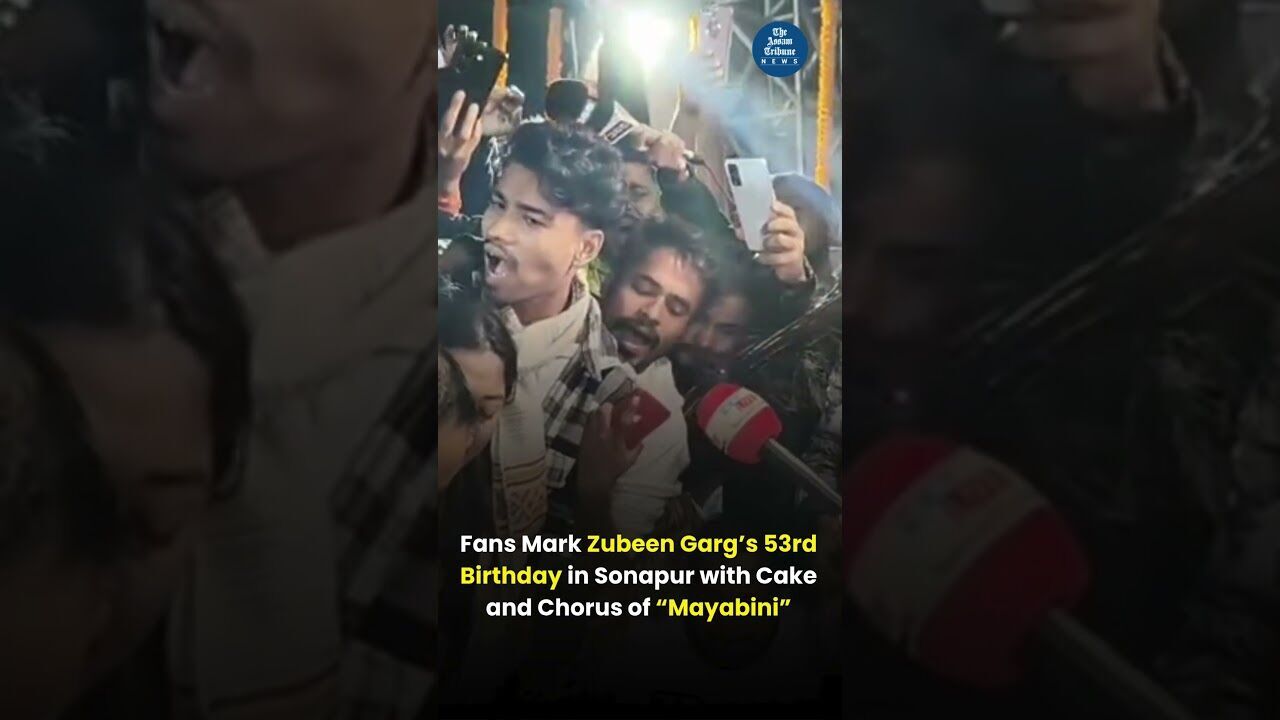 Fans Mark Zubeen Gargs 53rd Birthday in Sonapur with Cake and Chorus of Mayabini