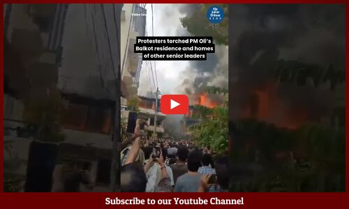 Minutes before PM Oli’s resignation, Gen Z protesters set the Nepal Parliament building on fire