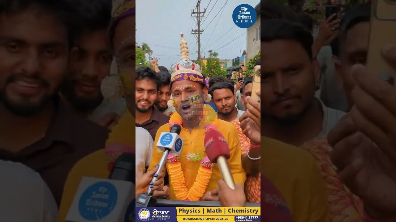 IPL 2024, RR vs KKR: Fan arrives in grooms attire in Guwahati