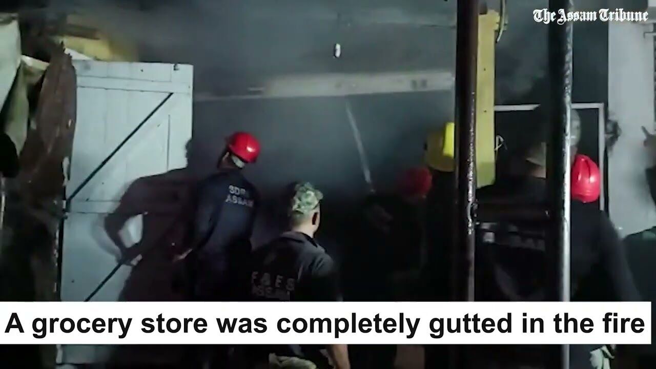 Guwahati Massive fire breaks out at Khanapara