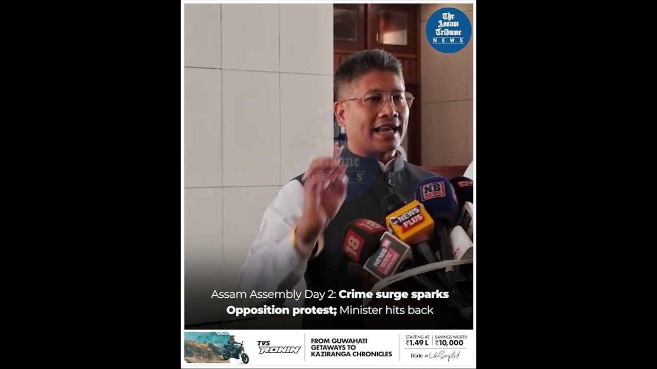 Assam Assembly Day 2: Crime spike fuels Opposition protest, minister hits back at Akhil Gogoi