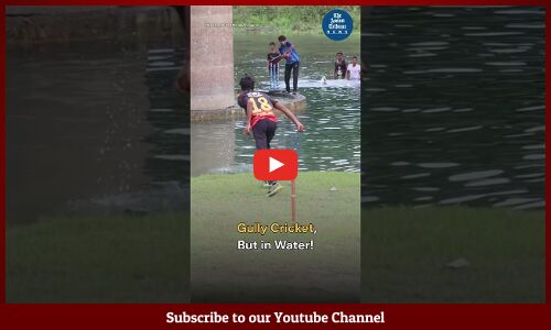 Gully Cricket… but in Water! 💦🏏