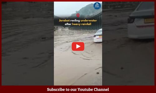 Jorabat underwater after heavy rainfall