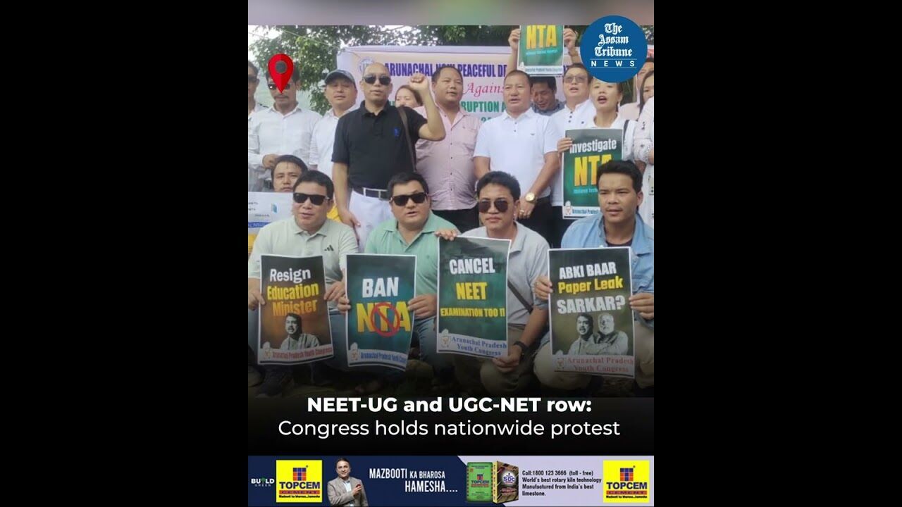 NEET-UG and UGC-NET row: Congress holds nationwide protest