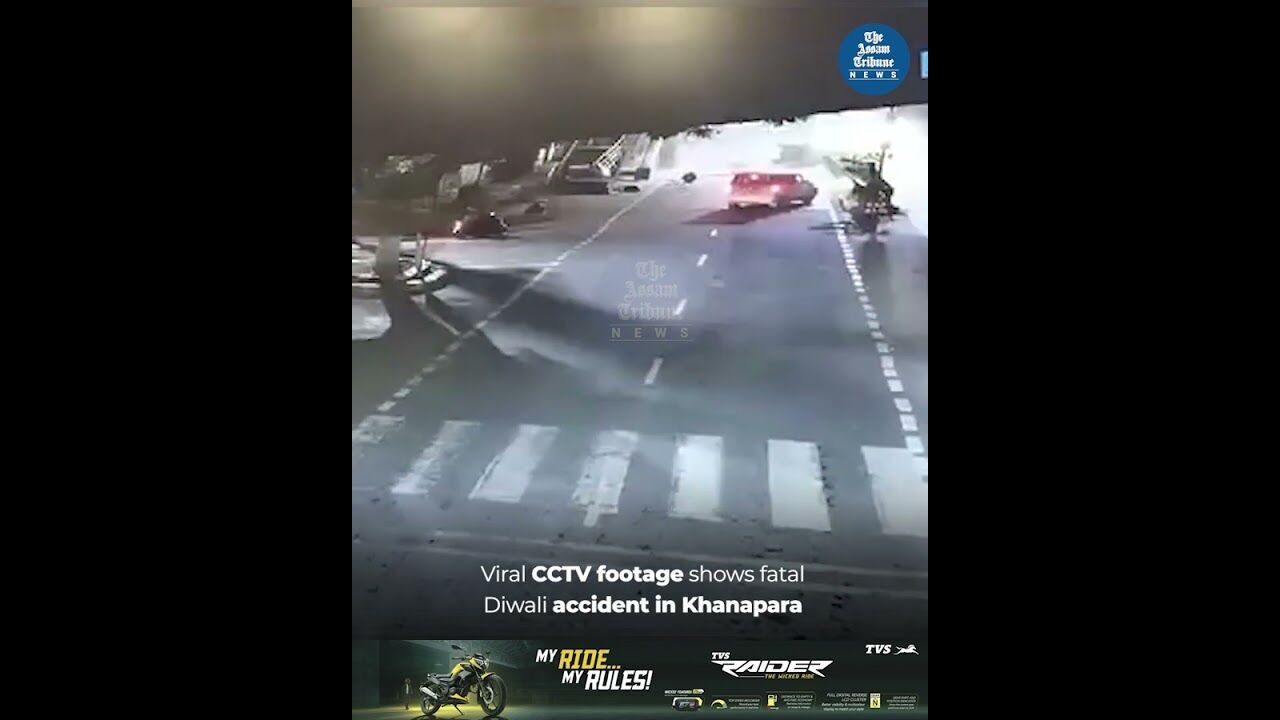 Viral CCTV footage shows fatal Diwali accident in Khanapara