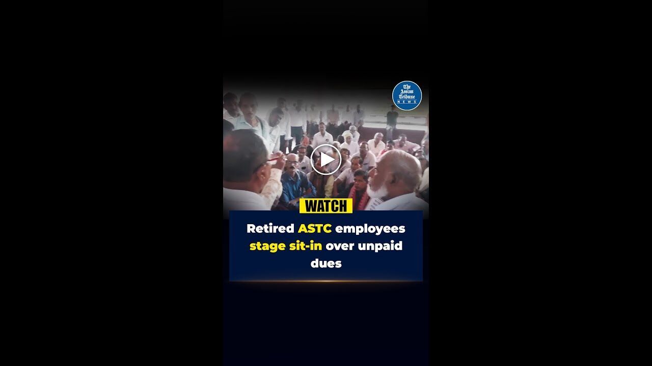 Retired ASTC employees stage sit-in over unpaid dues