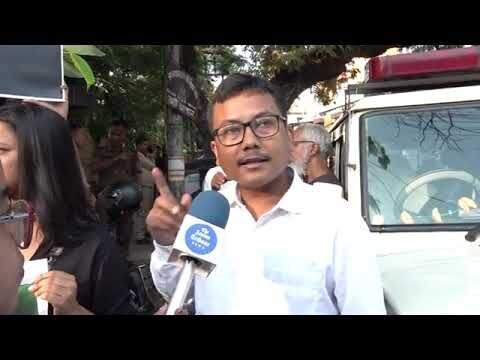 Students protest at Dighalaipukhuri over arrest of graffiti artist, youth leader