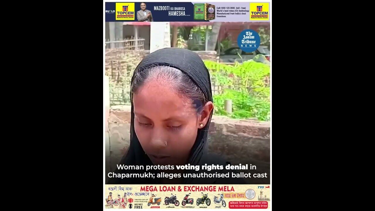 Woman protests voting rights denial in Chaparmukh; alleges unauthorised ballot cast