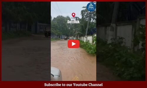 Gorchuk underwater after less than an hour of rain