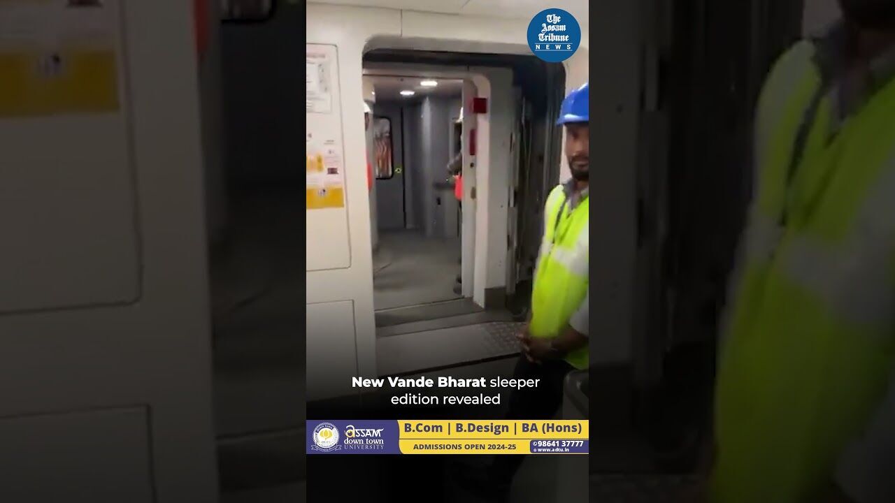 #VIRAL Vande Bharat #TheAssamTribune #vandebharatexpress #launch