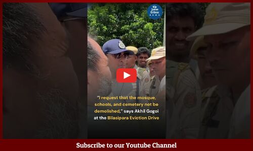 Please dont to demolish mosque, schools and cemetaries: Akhil Gogoi at the Dhubri eviction drive