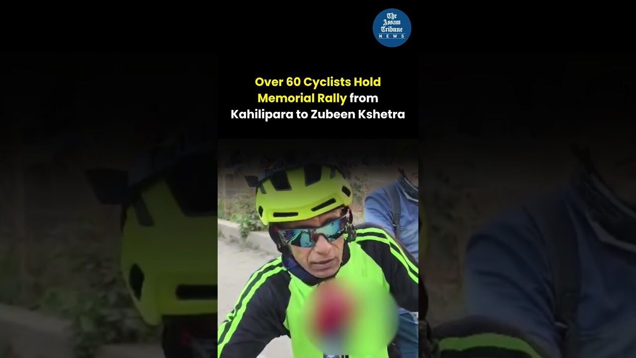 Over 60 Cyclists Hold Memorial Rally from Kahilipara to Zubeen Kshetra