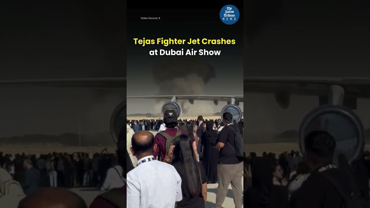 Tejas Fighter Jet Crashes at Dubai Air Show