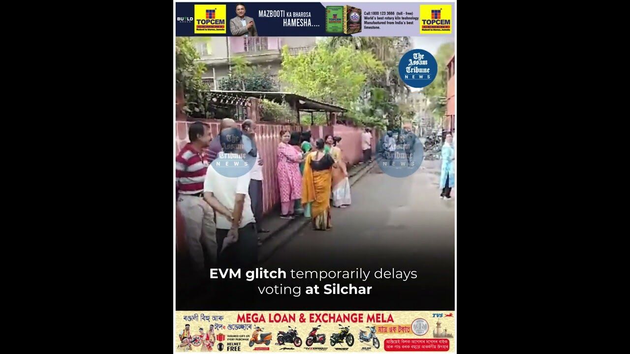 EVM glitch temporarily delays voting at Silchar